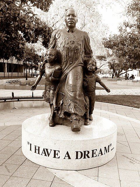 MLK I Have A Dream Statue Photo, Credit DWilliam from Pixabay